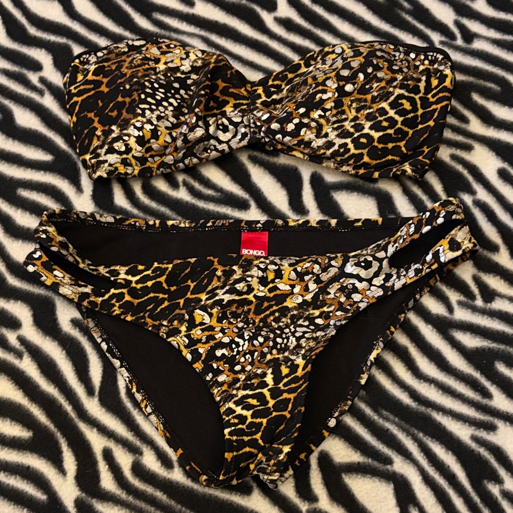 BONGO Wild Leopard Print Bikini